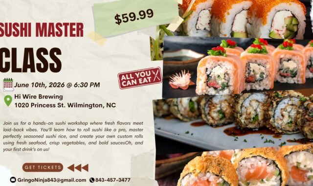 Sushi Master Class at Hi Wire Brewing