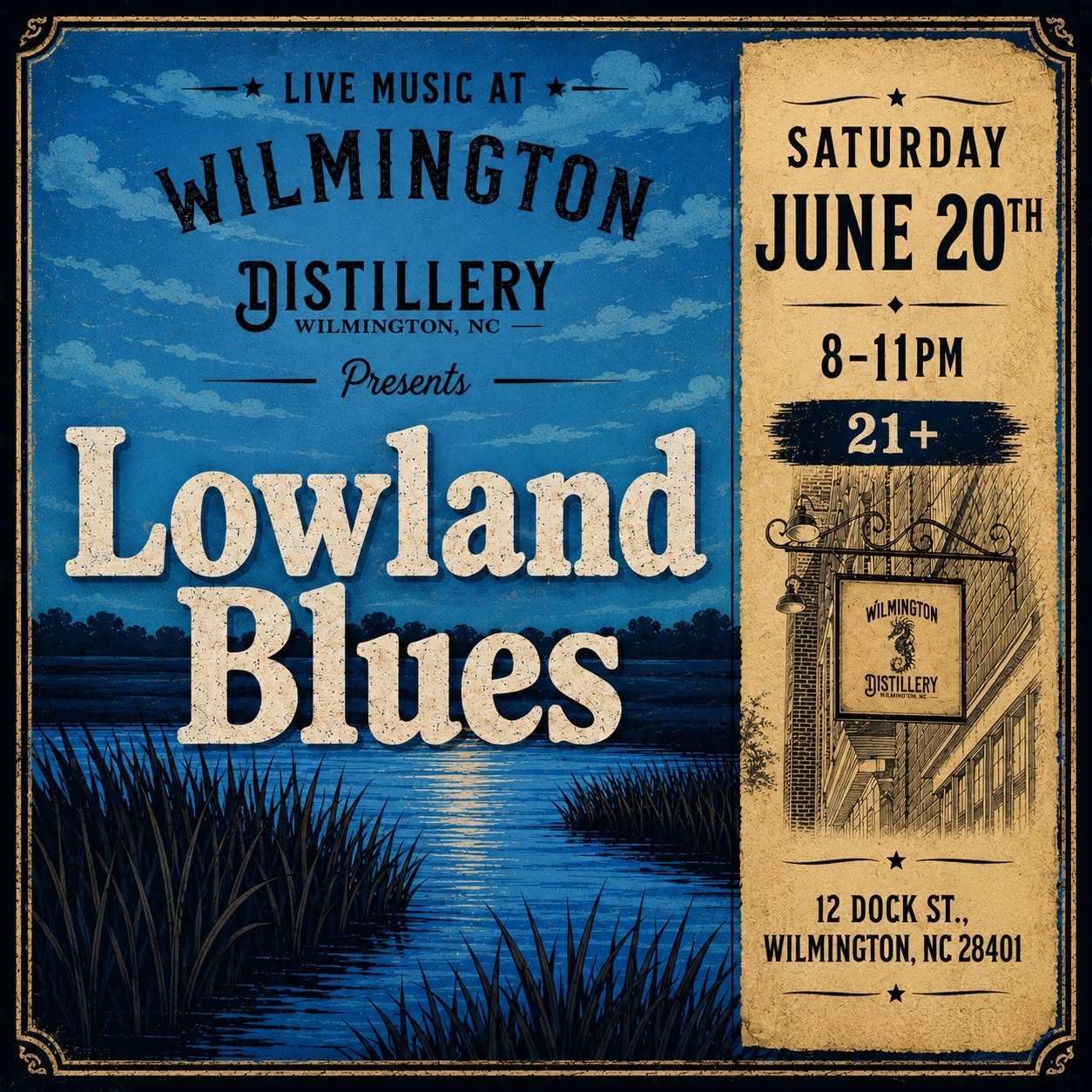 Lowland Blues Live at Wilmington Distillery