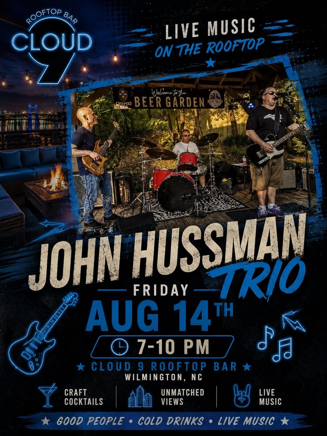 John Hussman Trio at Cloud 9 Rooftop Bar