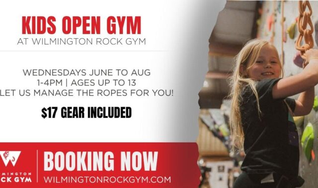 Kids Open Gym at Wilmington Rock Gym – Aug 26