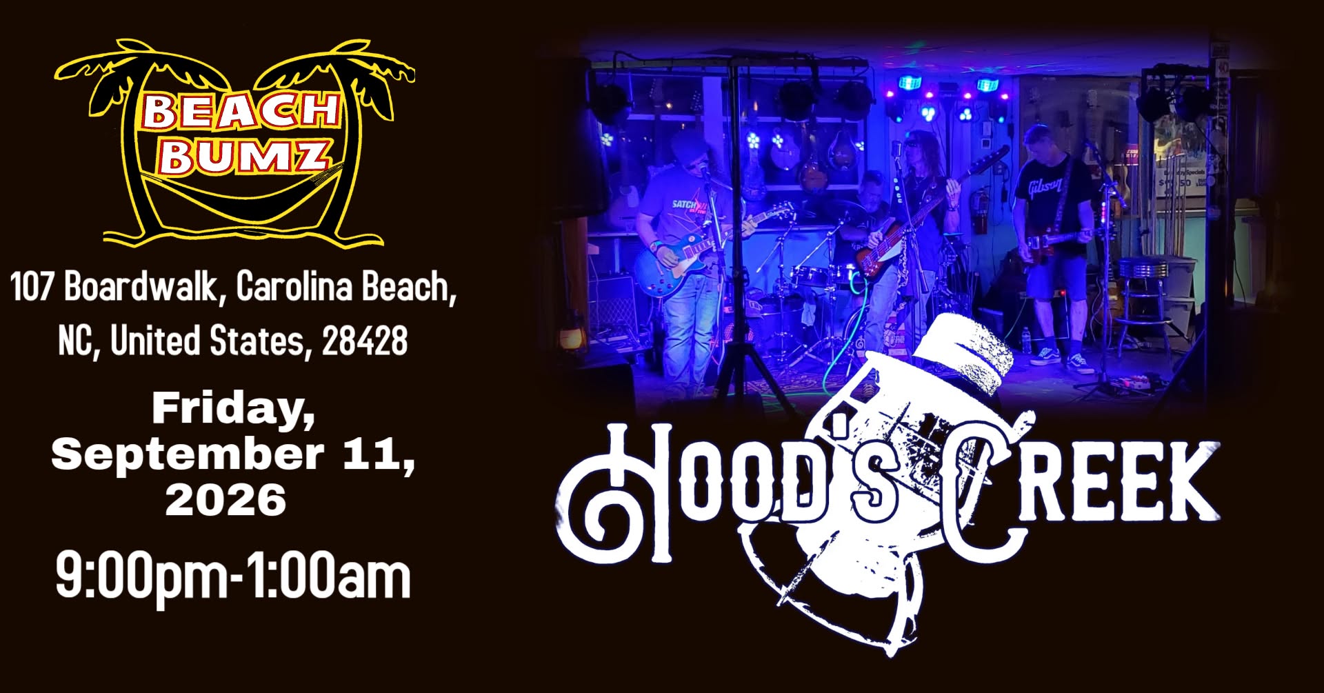 Hood’s Creek LIVE at Beach Bumz