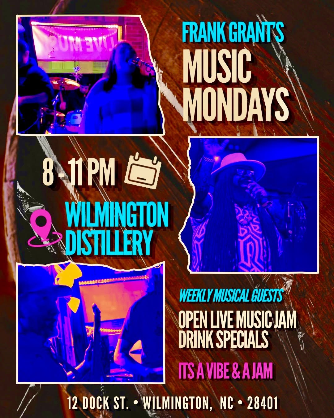 Music Monday: Frank Grant’s Open Jam @ Wilmington Distillery