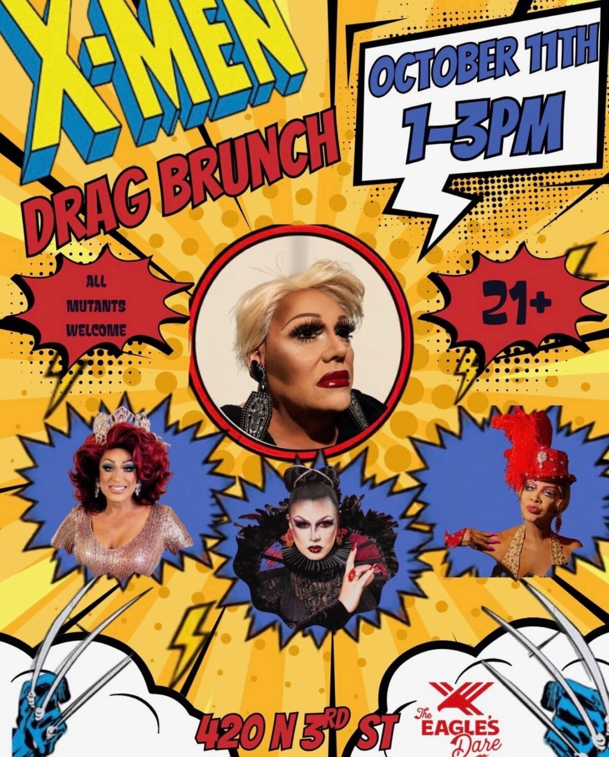Tara Nicole’s Halloween X-Men Drag Brunch at Eagle’s Dare
