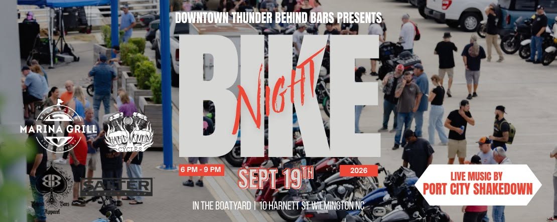 Downtown Thunder Behind Bars Bike Night @ Marina Grill