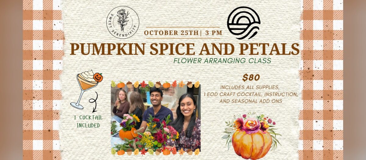 Ticketed Event: Blooming Pumpkin Floral Class with Serendipity Flowers