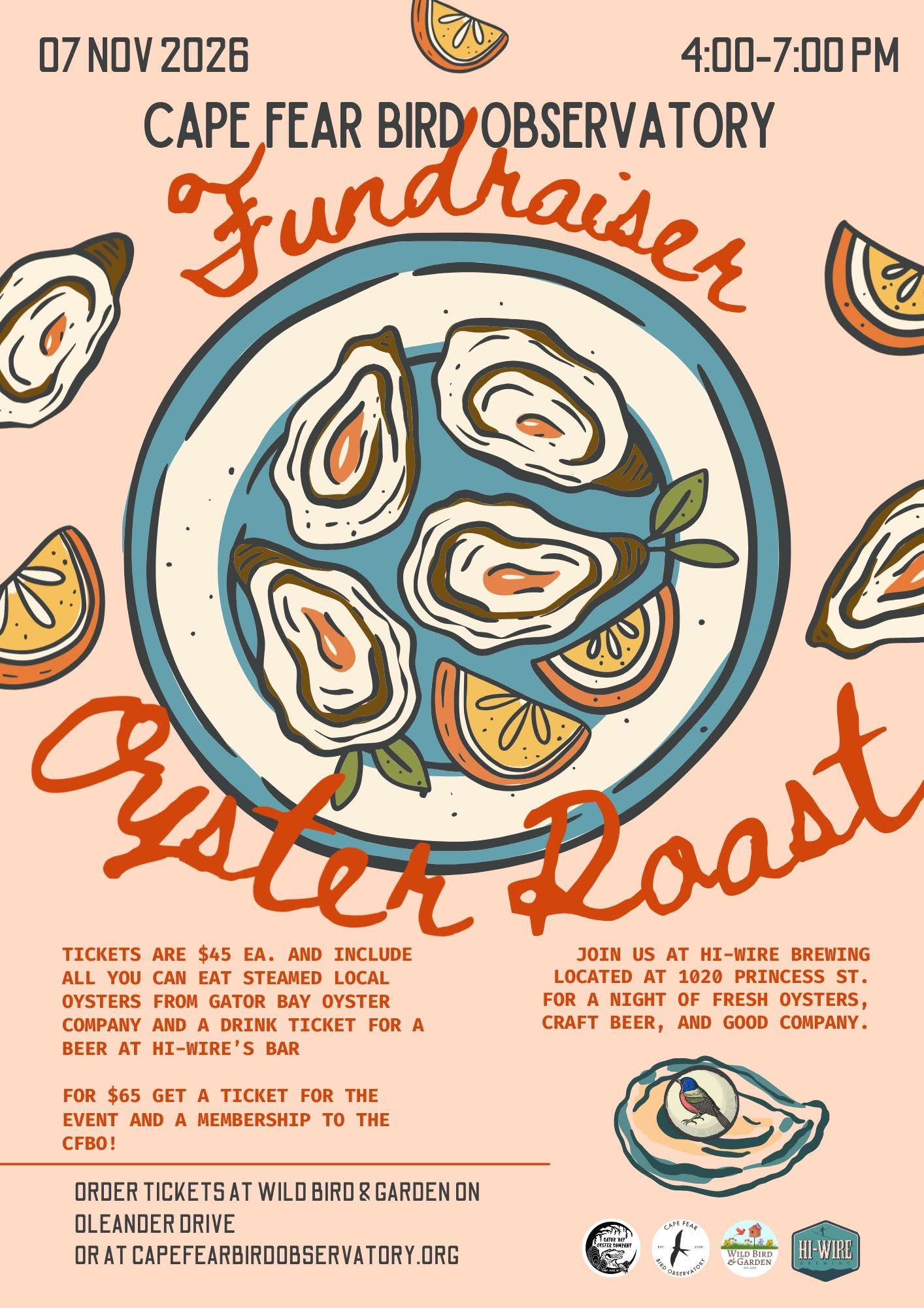 Annual CFBO Oyster Roast